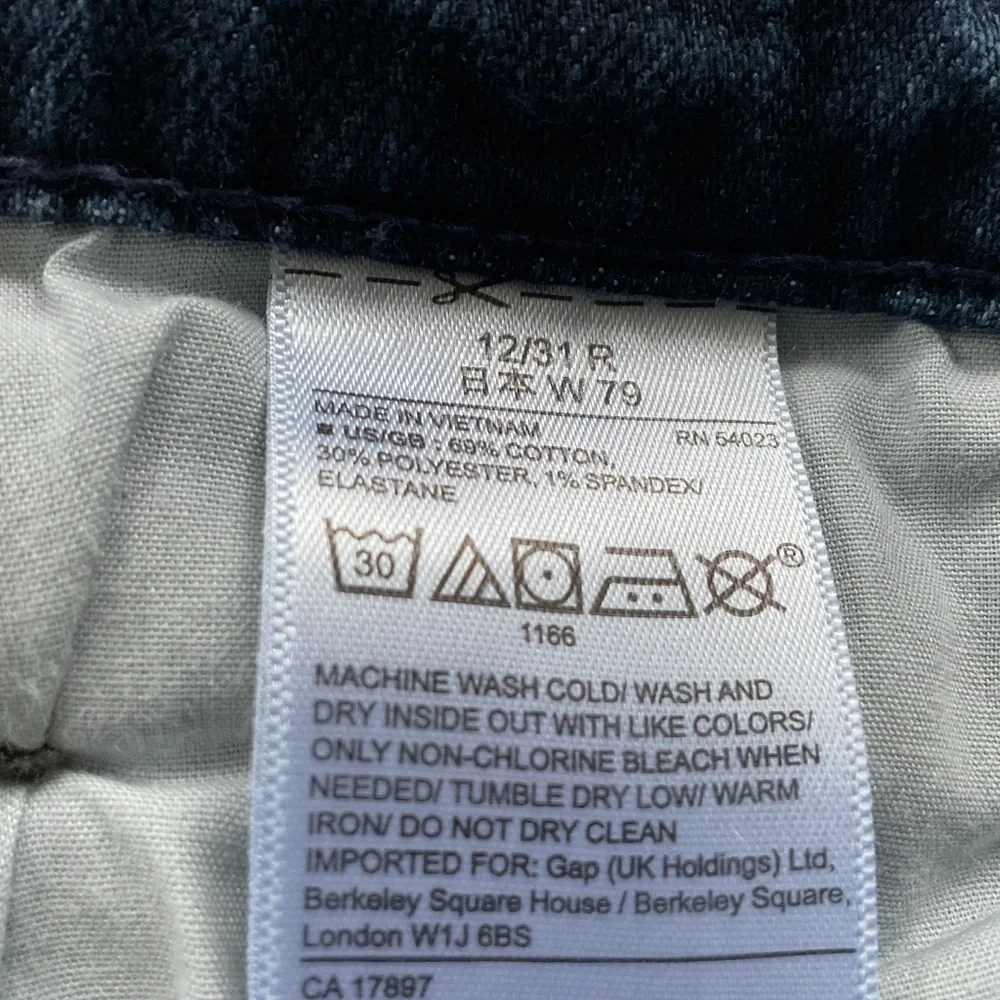 Gap Womens Sailor Jeans Wide Leg Coupe A Jambe Sz 12/31 R Dark Wash Retro 70s - Picture 11 of 11